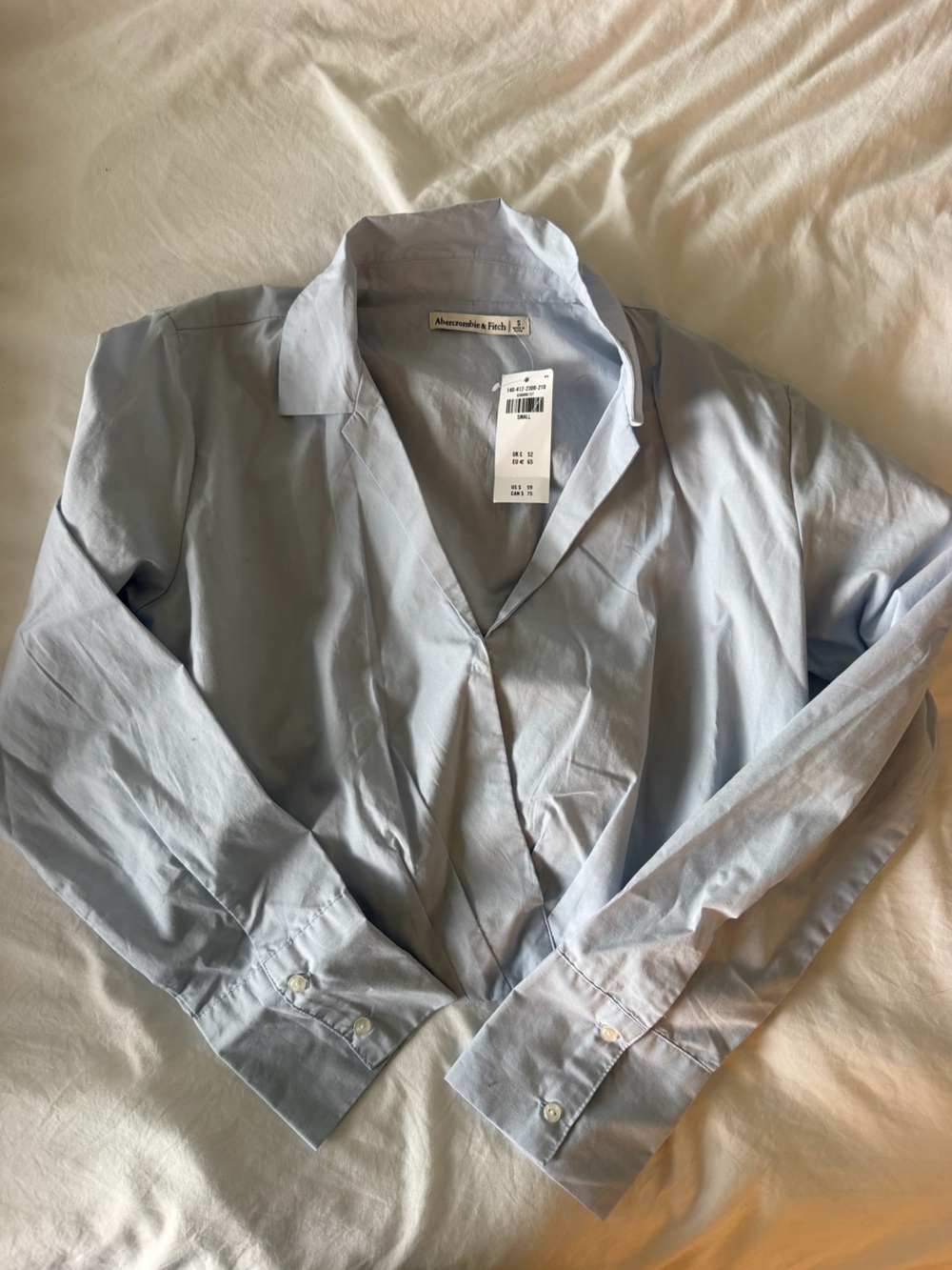 Abercrombie & Fitch Pale Blue Button-Up Shirt